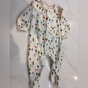 Magnetic Me Forest Print One Piece - Cream, Blue, Green, Orange